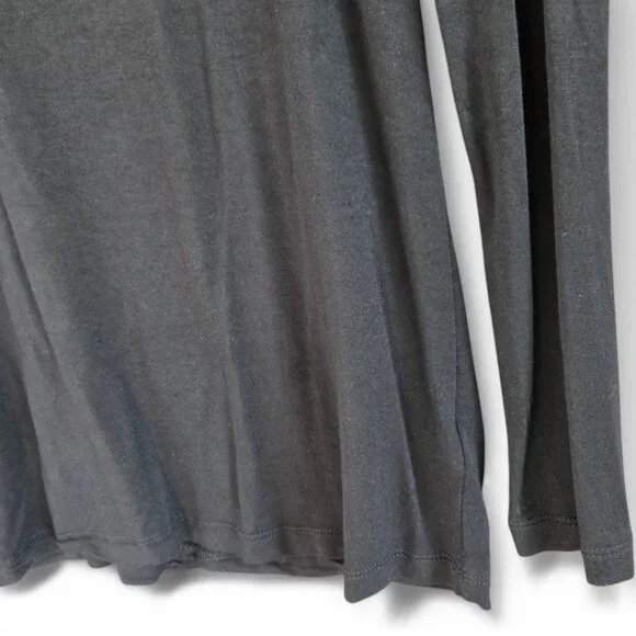 Tahari Womens Black Long Sleeve Top Size Small Scoop Neck Knit - Picture 5 of 7